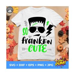 so franken cute svg, boy halloween svg, halloween boy svg, frankenstein svg, kids cut files, boys shirt design, silhouet