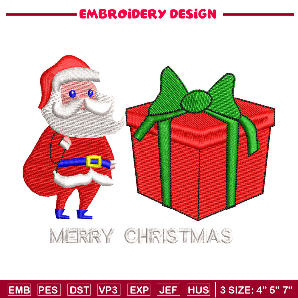 Big gift chrismas embroidery design, Chrismas embroidery, Embroidery file, Embroidery shirt, Emb design,Digital download.jpg
