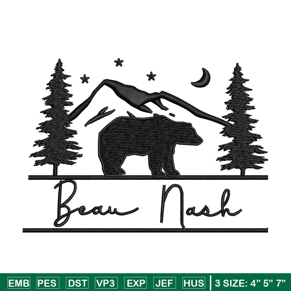 Beau nask embroidery design, Logo embroidery, Embroidery file, Embroidery shirt, Emb design, Digital download.jpg