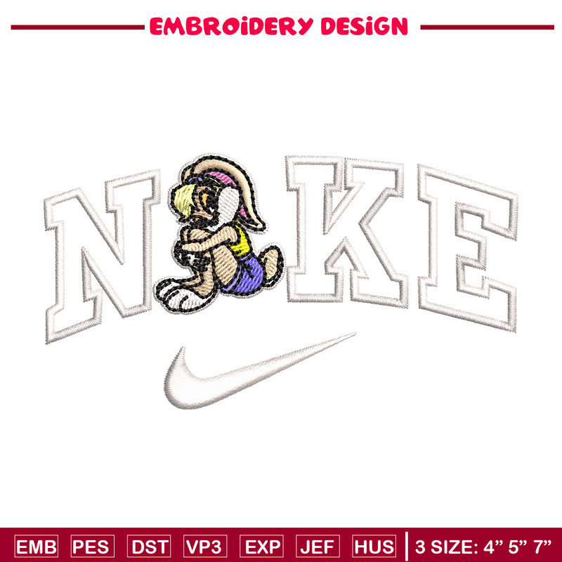 Bunny lady nike embroidery design, Cartoon embroidery, Embroidery file, Embroidery shirt, Emb design, Digital download.jpg