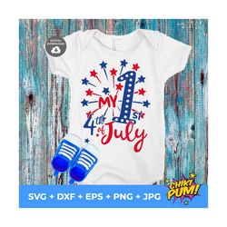 my first 4th of july, 1st fourth of july, 4th of july svg, baby 4th of july svg