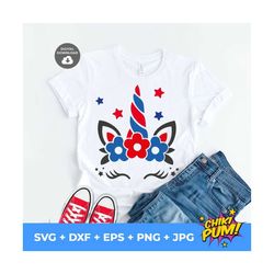 patriotic unicorn svg, magical svg, 4th of july unicorn svg , 4th of july, patriotic svg, america svg, cricut, silhouett