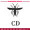 Cd mosquito embroidery design, Logo embroidery, Embroidery file, Embroidery shirt, Emb design, Digital download.jpg