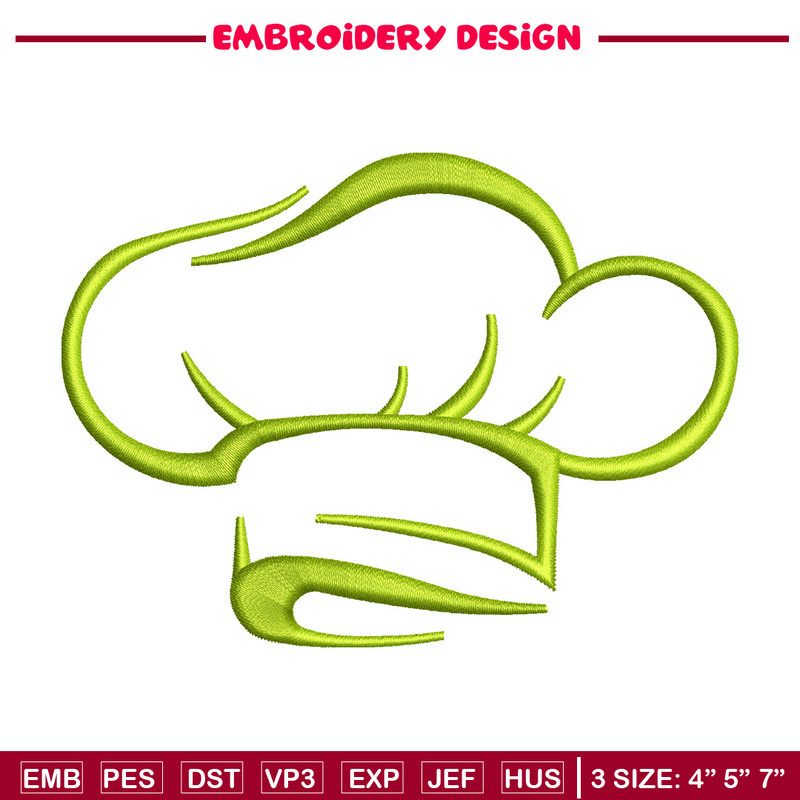 Cooking hat embroidery design, Cooking hat embroidery, Embroidery file, Embroidery shirt, Emb design, Digital download.jpg