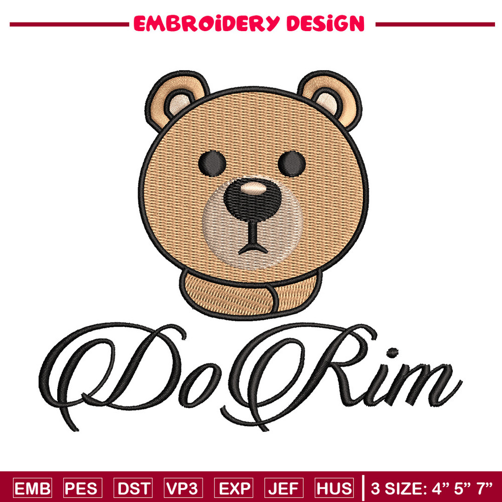 Dorim logo embroidery design, Logo embroidery, Embroidery file, Embroidery shirt, Emb design, Digital download.jpg