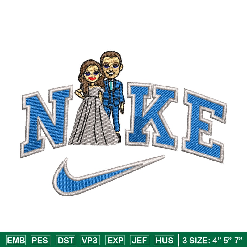 Couple x nike embroidery design, Couple embroidery, Nike design, Embroidery shirt, Embroidery file, Digital download.jpg