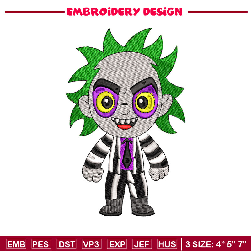 Horror chibi embroidery design, Horror embroidery, Embroidery file,Embroidery shirt, Emb design, Digital download.jpg