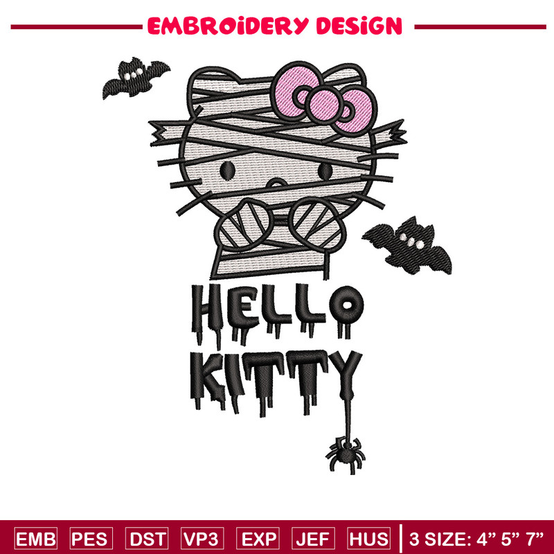 Ktitty halloween embroidery design, Halloween embroidery, Embroidery file,Embroidery shirt, Emb design, Digital download.jpg