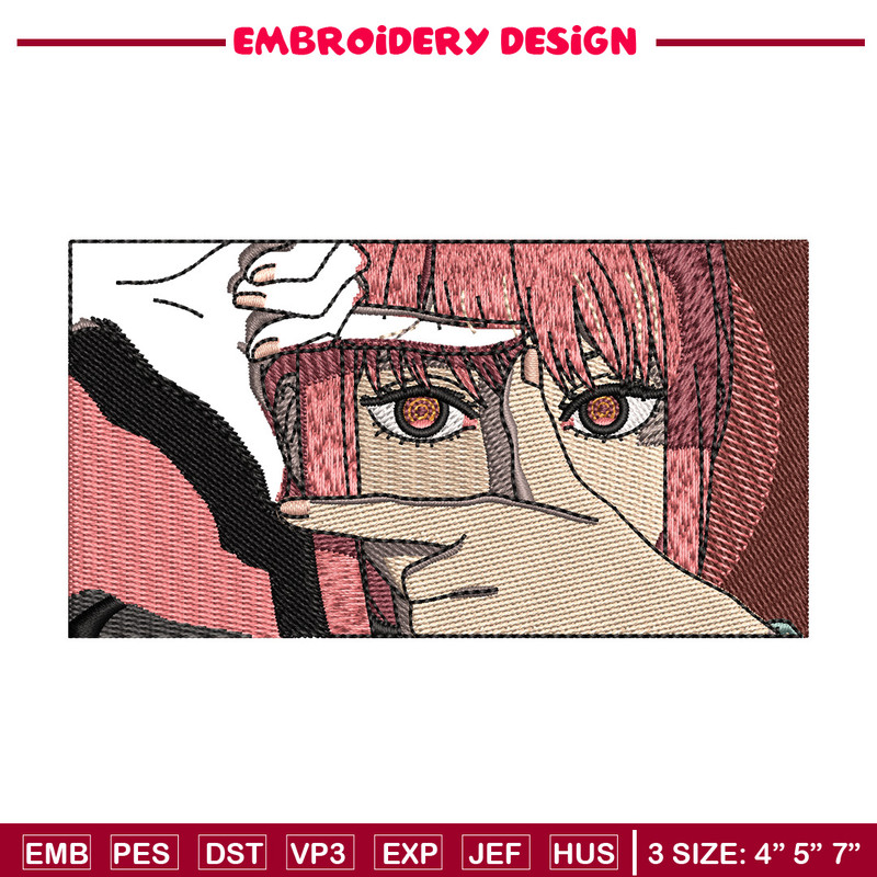 Makima box embroidery design, Chainsaw man embroidery, Embroidery file, Embroidery shirt, Emb design, Digital download.jpg