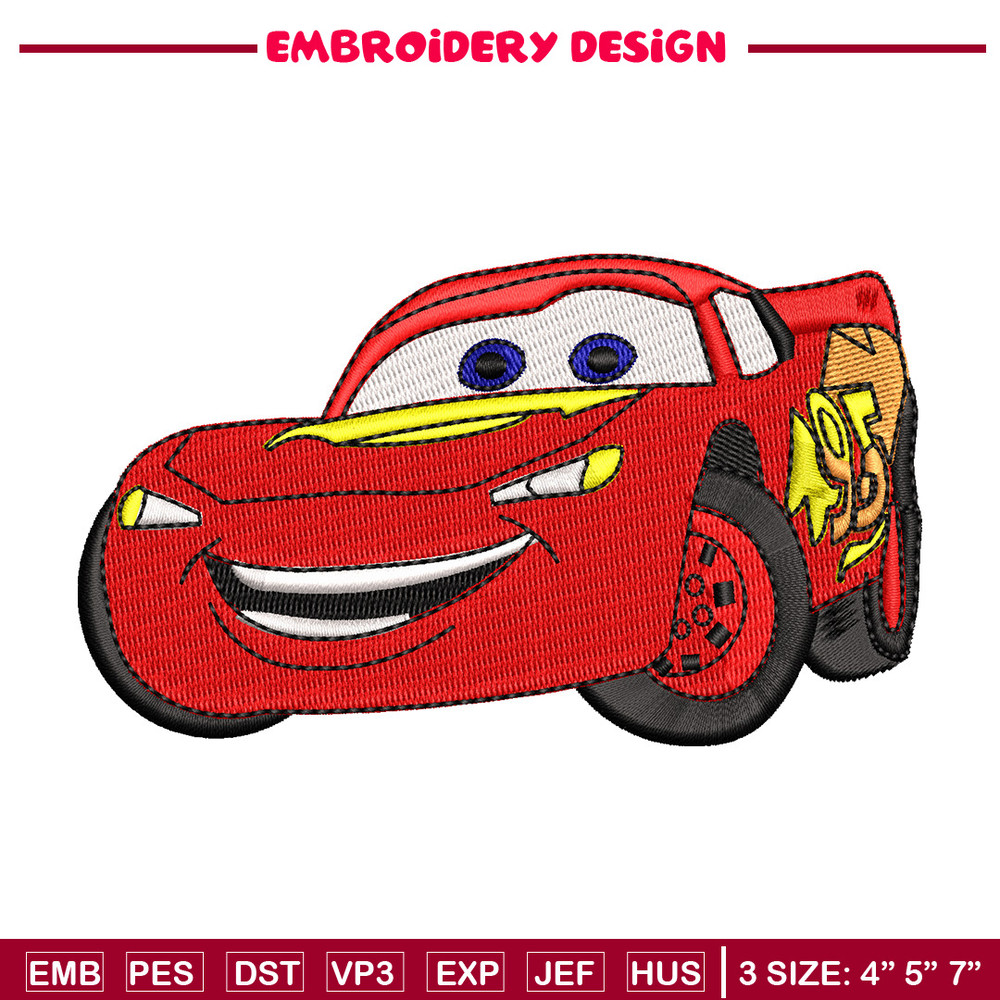 Mcqueen embroidery design, Mcqueen embroidery, Embroidery file, Embroidery shirt, Emb design,Digital download.jpg