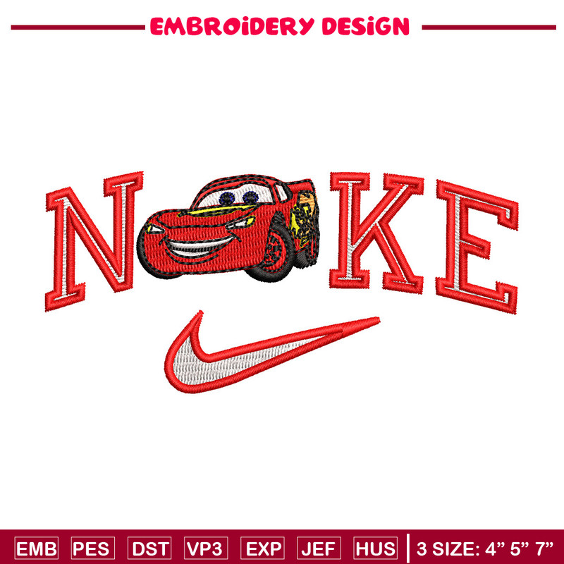 Mcqueen nike embroidery design, Mcqueen embroidery, Embroidery file, Embroidery shirt, Nike design,Digital download.jpg