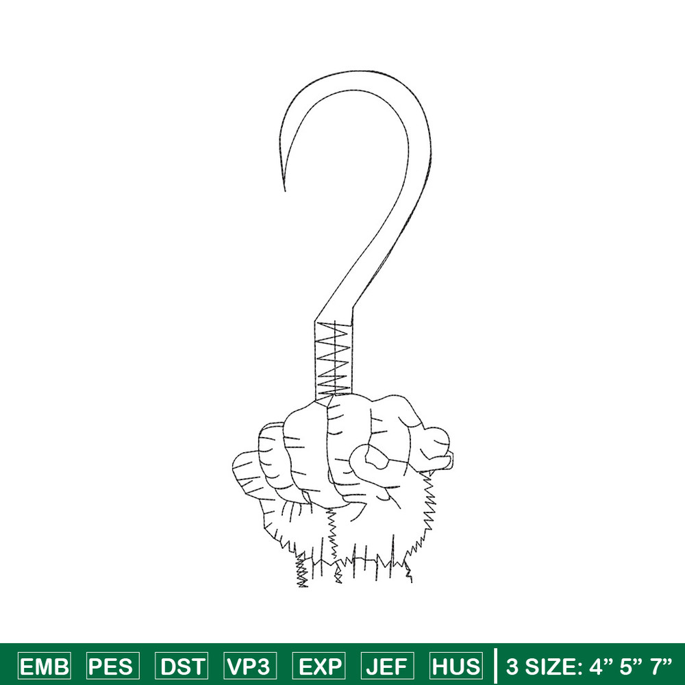 Hook design embroidery design, Hook embroidery, Embroidery file, Embroidery shirt, Emb design, Digital download.jpg