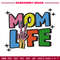 Mom life embroidery design, Logo embroidery, Embroidery file, Embroidery shirt, Emb design, Digital download.jpg