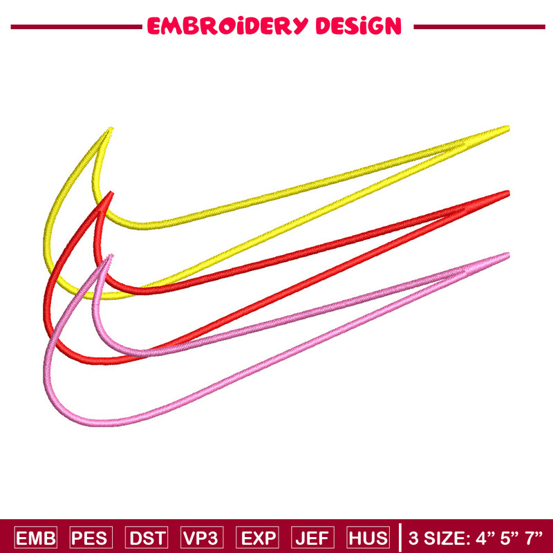 Nike 3 sign embroidery design, Logo embroidery, Nike design, Embroidery shirt, Embroidery file,Digital download.jpg