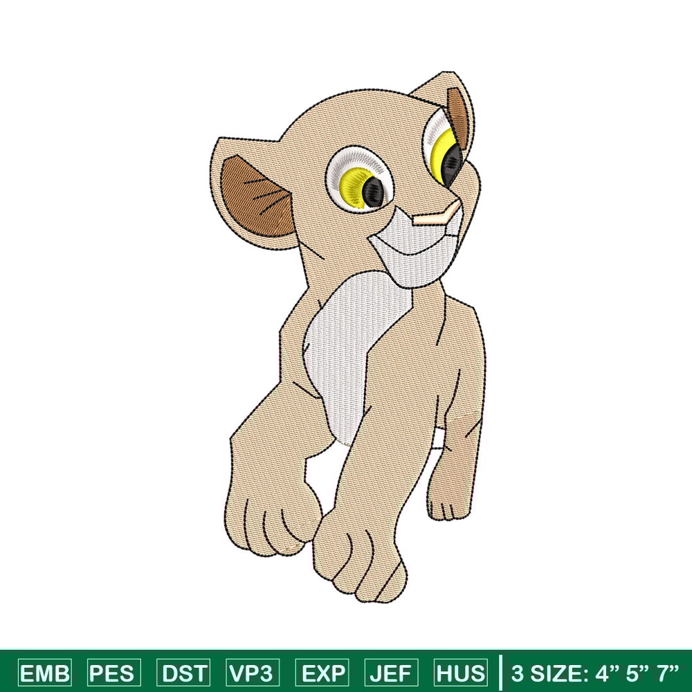 Lion cartoon embroidery design, Lion king embroidery, Emb design, Embroidery shirt, Embroidery file, Digital download.jpg