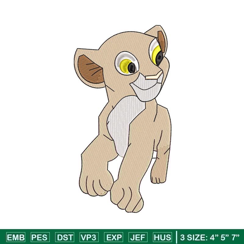 Lion cartoon embroidery design, Lion king embroidery, Emb design, Embroidery shirt, Embroidery file, Digital download.jpg