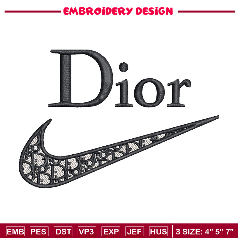 Nike dior embroidery design, Dior embroidery, Emb design, Embroidery shirt, Embroidery file, Digital download.jpg