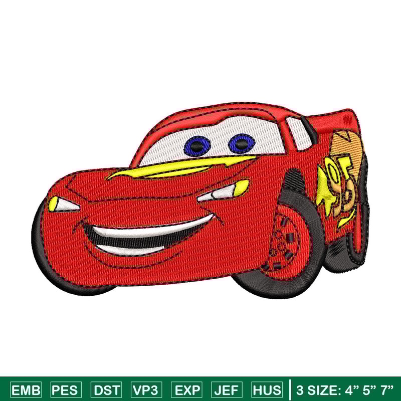 Mcqueen embroidery design, Mcqueen embroidery, Embroidery file, Embroidery shirt, Emb design,Digital download.jpg