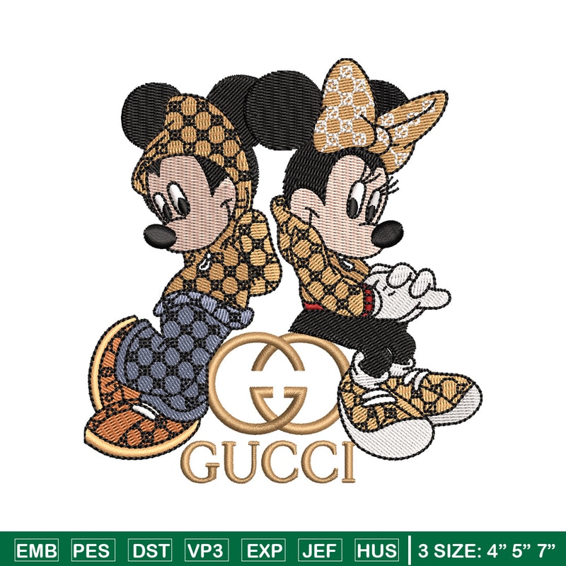 Mickey couple gucci embroidery design,Mickey embroidery, Embroidery file, Embroidery shirt, Emb design, Digital download.jpg