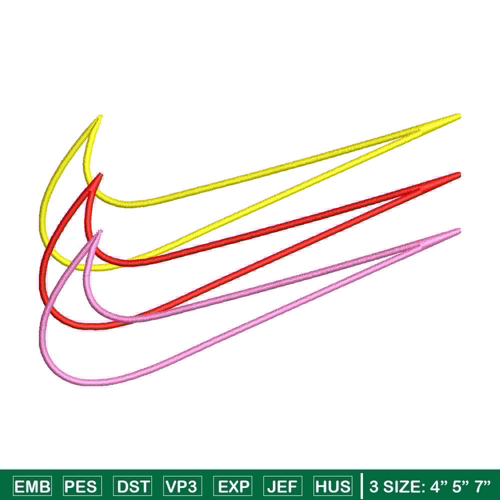 Nike 3 sign embroidery design, Logo embroidery, Nike design, Embroidery shirt, Embroidery file,Digital download.jpg