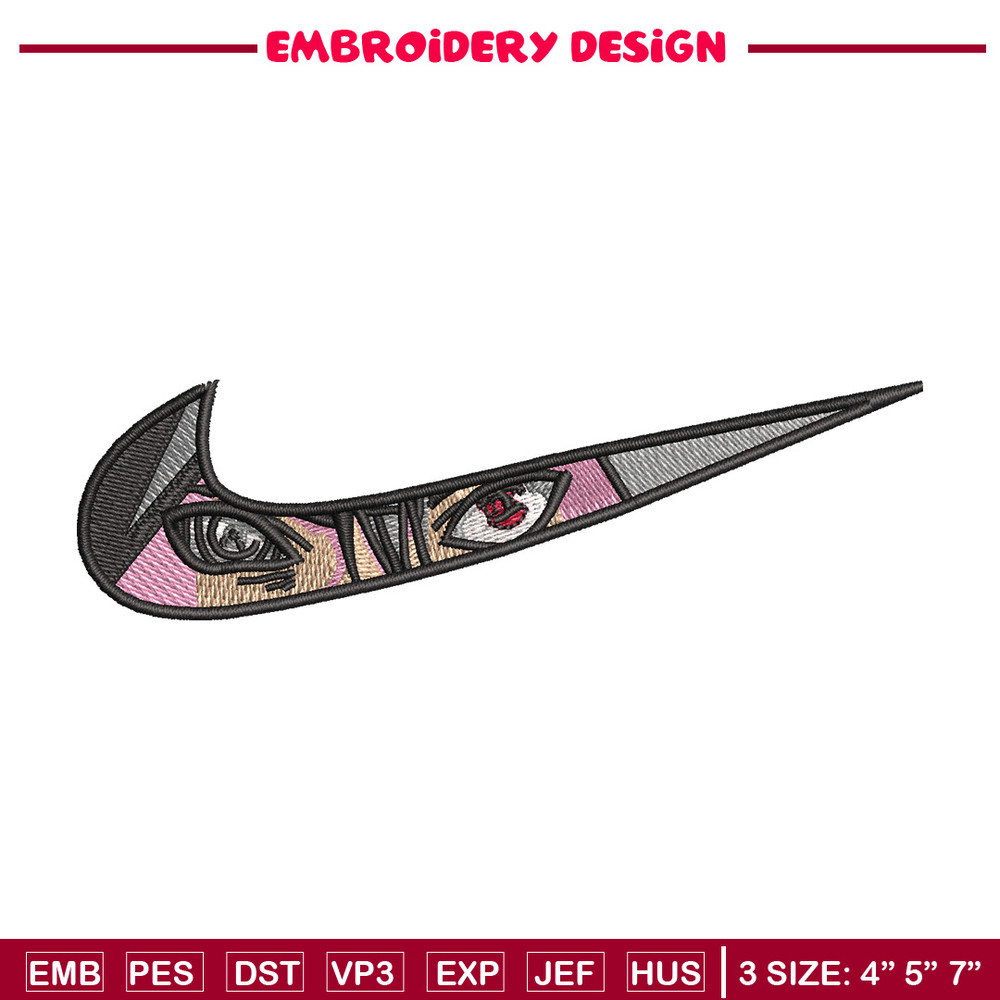 Nike sasuke embroidery design, Naruto embroidery, Emb design, Embroidery shirt, Embroidery file, Digital download.jpg