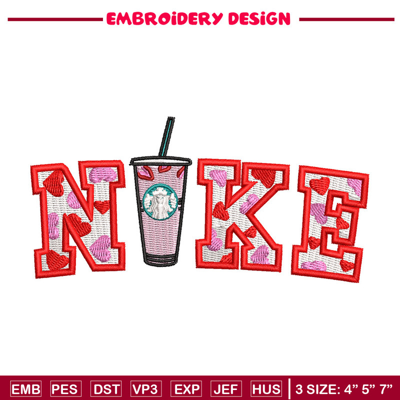 Nike starbuck embroidery design, Starbuck embroidery, Nike design, Embroidery shirt, Embroidery file,Digital download.jpg