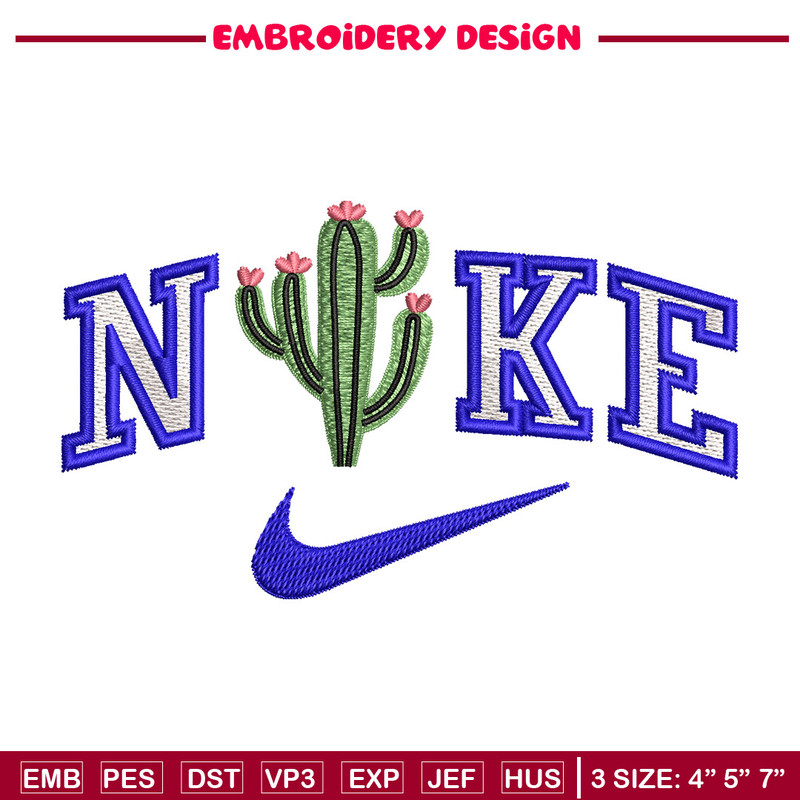 Nike x cactus embroidery design, Cactus embroidery, Nike design,Embroidery shirt, Embroidery file, Digital download.jpg