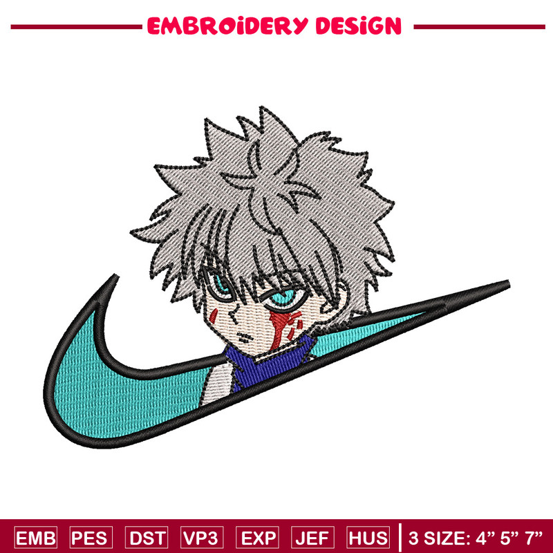 Nike x killua embroidery design, Hxh embroidery, Nike design, Embroidery shirt, Embroidery file,Digital download.jpg