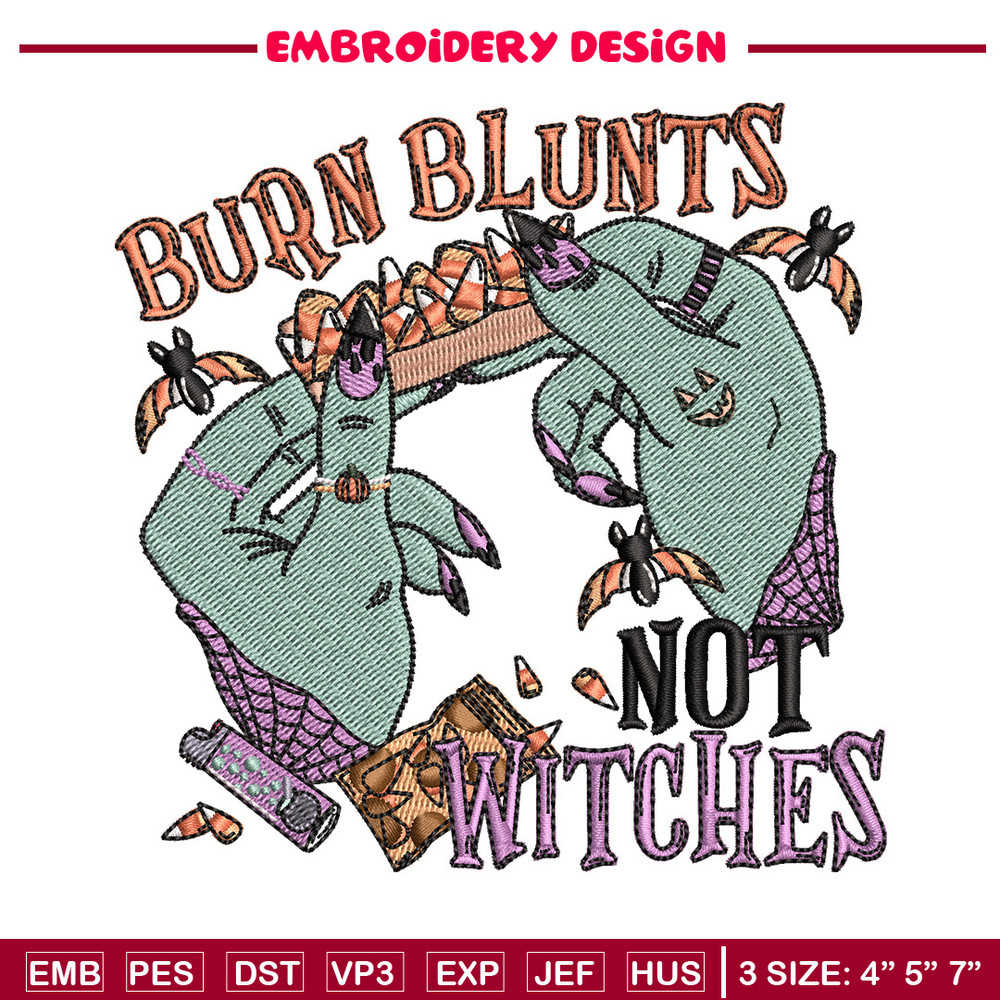 Not witches embroidery design, Horror embroidery, Embroidery file, Embroidery shirt, Emb design, Digital download.jpg
