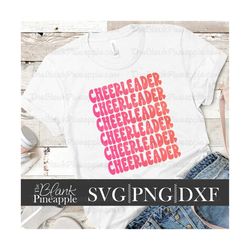 cheerleader svg cut file, retro cheerleader svg, dxf, and png digital download, cheerleader cut file, cheerleader design