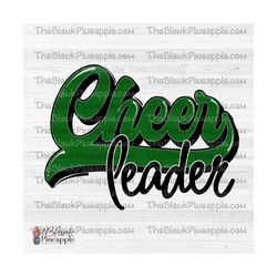 cheer design png, cheerleader swash in dark green, cheerleading sublimation design, cheerleader png 300dpi