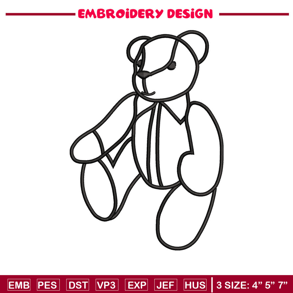 Teddy bear embroidery design, Teddy embroidery, Emb design, Embroidery shirt, Embroidery file, Digital download.jpg