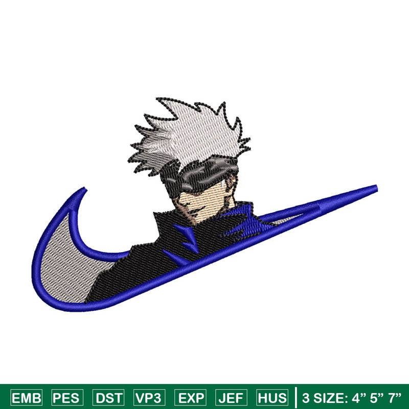 Nike x gojo embroidery design, Jujutsu embroidery, Nike design, Embroidery shirt, Embroidery file,Digital download.jpg