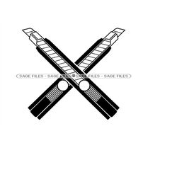 Box Cutter Logo 3 SVG, Box Cutter Svg, Handyman Svg, Tools Svg, Box Cutter Clipart, Files for Cricut, Cut Files For Silh