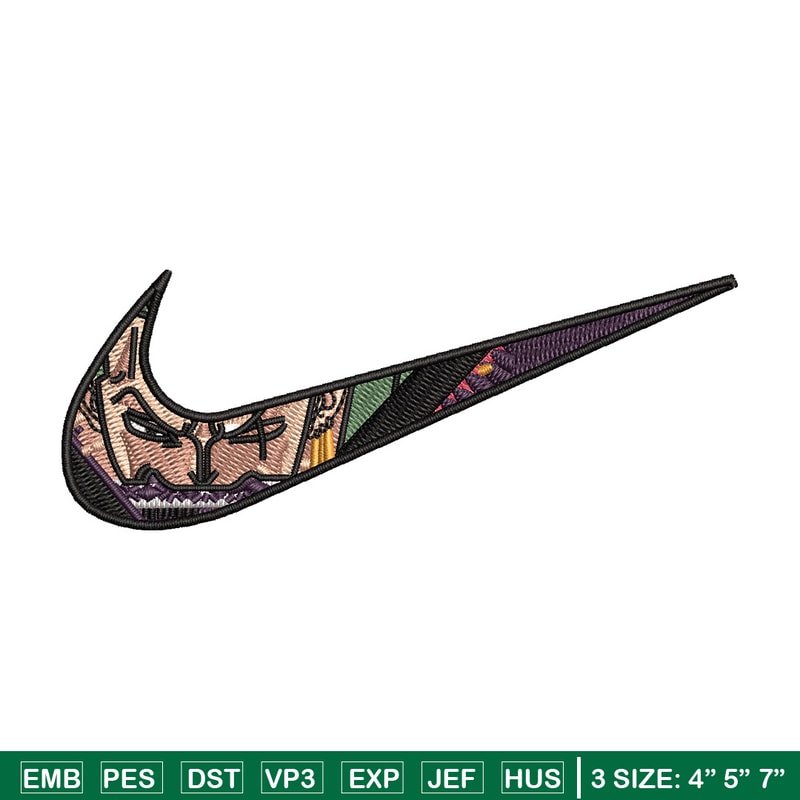 Nike x zoro embroidery design, One piece embroidery, Nike design, Embroidery shirt, Embroidery file, Digital download.jpg