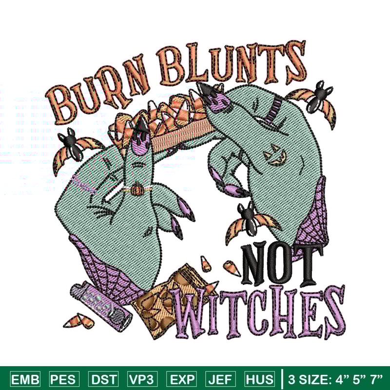 Not witches embroidery design, Horror embroidery, Embroidery file, Embroidery shirt, Emb design, Digital download.jpg