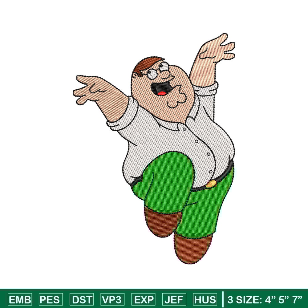 Peter funny embroidery design, Family guy embroidery, Embroidery file, Embroidery shirt, Emb design, Digital download.jpg