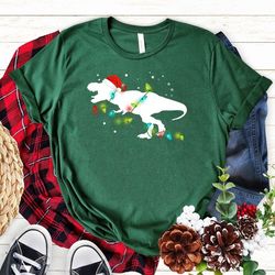 t rex dinosaur christmas t shirt,dinosaur christmas tshirt,dinosaur t shirt, christmas dinosaur t rex - a922