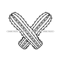 cactus logo svg, cactus svg, cactus clipart, cactus files for cricut, cactus cut files for silhouette, png, dxf