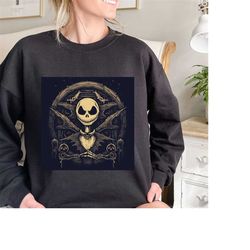 jack skellington gothic halloween tshirt, nightmare before christmas sweatshirt, halloween scare skeleton shirt, hallowe