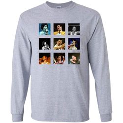 agr freddie mercury collage long sleeve t-shirt