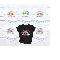 custom birthday shirts, birthday party shirts, family birthday shirts, birthday girl shirt, birthday group shirts, match