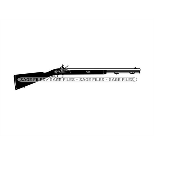 Mezzleloader Rifle Svg Flintlock Rifle SVG, Rifle Svg, Musket Svg, Gun Svg, Rifle C - Inspire ...
