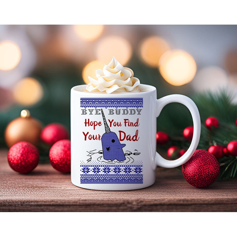 Bye Buddy Elf Ugly Christmas Sweater Coffee Mug Christmas Mug Cute Christmas Coffee Cup Funny Christmas Coffee - 1.jpg