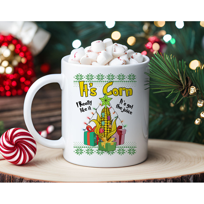 It's Corn Meme Ugly Christmas Sweater Coffee Mug  Christmas Mug  Cute Christmas Coffee Cup  Funny Christmas Coffee - 1.jpg