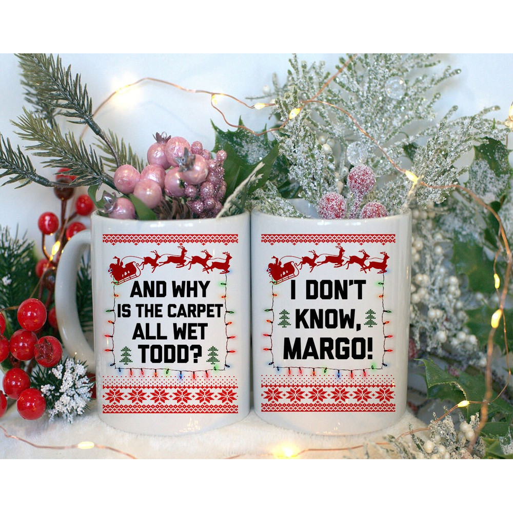 Todd And Margo Ugly Christmas Vacation Coffee Mugs Matching Christmas Mug Cute Christmas Coffee Cup Funny Couples Christmas Coffee - 1.jpg