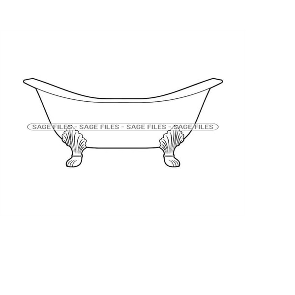 Baths Vg Bathtub Outline SVG, Bathtub SVG, Bath Svg, Shower Svg, Bath - Inspire ...