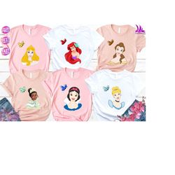 disney princess shirt, disney princess birthday shirt, snow white shirt, ariel shirt, custom princess shirt, disney pri