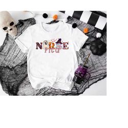 Halloween Nurse Shirt, Classic Halloween Ghost Shirt, Nurse Shirt, Spooky Nurse Shirt, Funny Halloween Shirt, Halloween