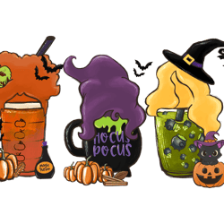 hocus pocus png - halloween coffee png - harry fall coffee png - villains latte - fall latte png - instant download